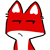 Emoticon Red Fox raccontare un segreto